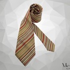 BRIONI Brown Striped Luxury Silk Tie Made In Italy W: 3.75" EX COND