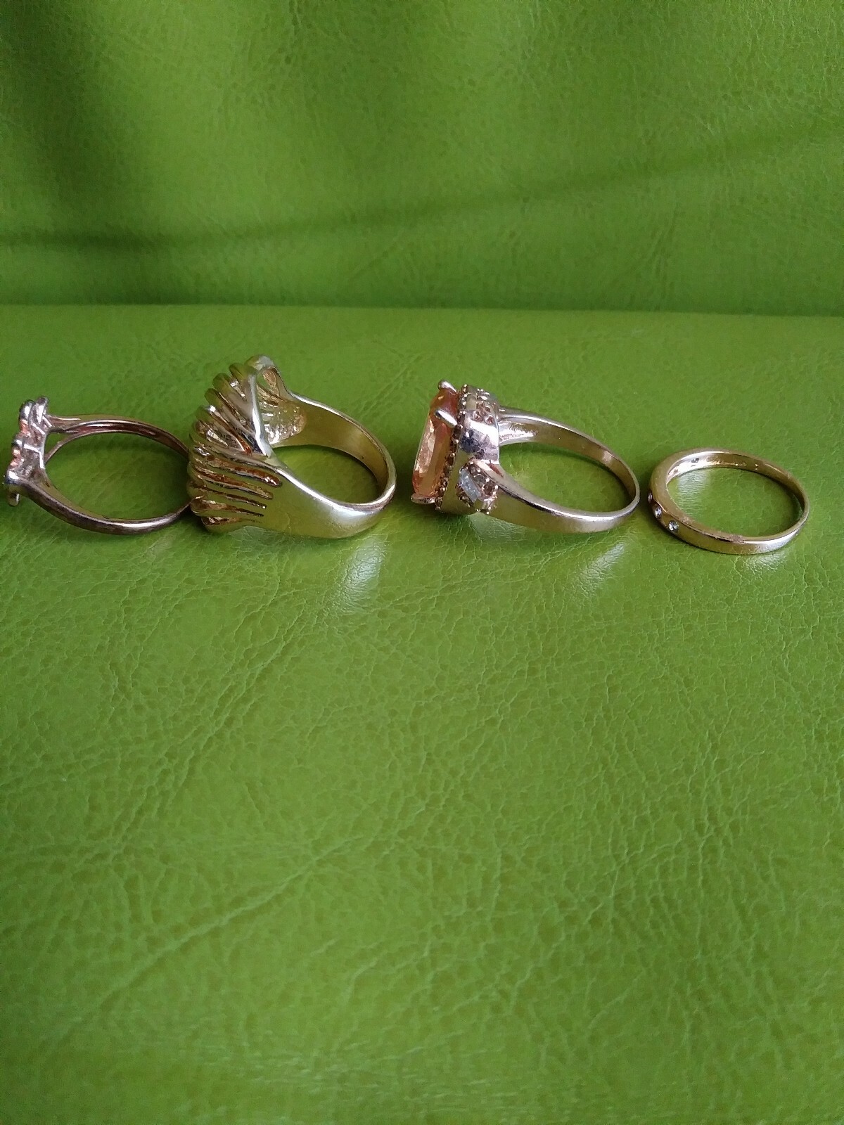 Rings Bronze colored Citrine Costume Jewelry Ring lot Size 9 eBay