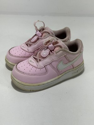Nike Air Force 1 Toggle SE (TD) Pink  (CU5289-600)Toddler size 8C Tieless