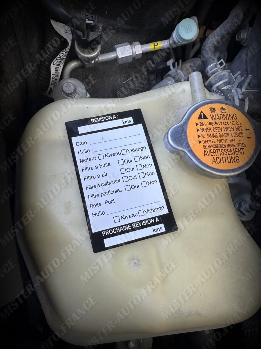 Etiquette Vidange Voiture Etiquette Vidange D'occasion | Plus Que 3 à -65 Huile Sur Carton - Foto 3