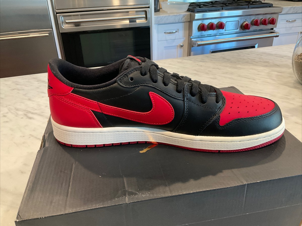 New Air Jordan 1 Retro Low Og 'Bred' - 705329-001 - Size 10.5 | eBay
