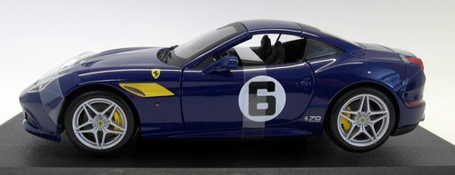 Burago 1/18 Scale Diecast - 18-76104 Ferrari California T 70th Anniversary Blue - Picture 2 of 5