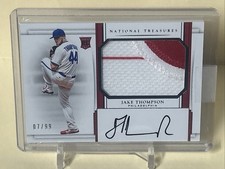 2017 National Treasures Jake Thompson Patch  Rookie 7/99 Philadelphia Phillies