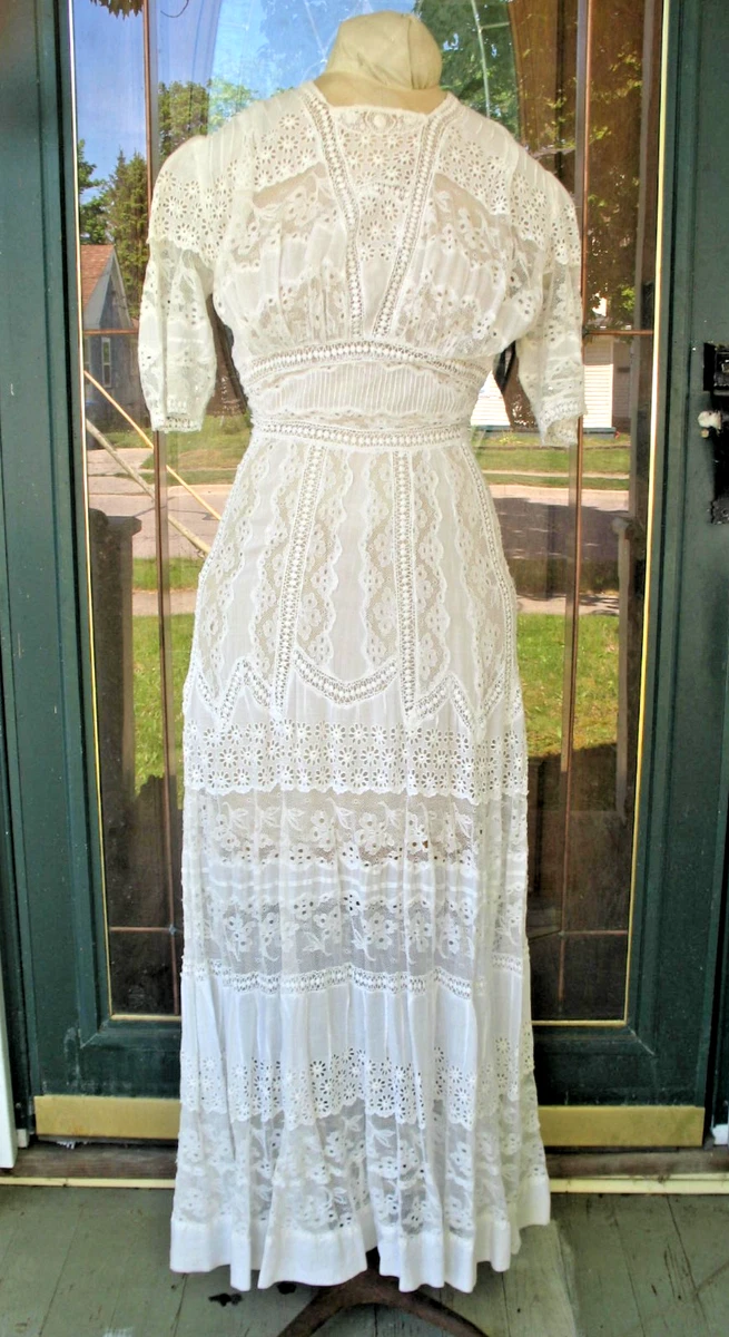 Lace White Edwardian Vintage Dresses for Women for sale | eBay