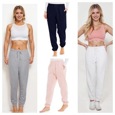 Klassische lässige elastische Taille Poly Baumwolle Jogginghose für Damen Größe