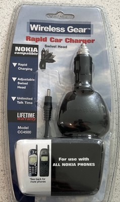 Wireless Gear Rapid Car Charger Model CC4500 Nokia Compatible NEW and Sealed