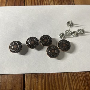 (5) Vintage N.O.S. Levi’s  Buttons!  The REAL Thing!