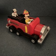 Disney Mickey's Fire Dept Department Engine 71 Pull Back Friction Mickey Mouse