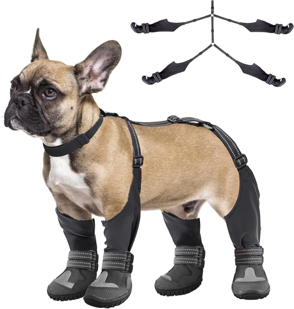 Dog Suspender Boots, Tall Dog Boots Anti-Slip Fall Waterproof - Main Image