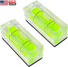 2Pcs Bubble Spirit Level with Magnetic Base 15X15X40Mm Single Line Small Square