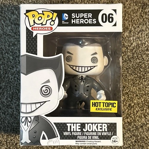 2017 Funko Pop! DC Universe Batman The Joker B&W Hot Topic Exclusive Brand NEW