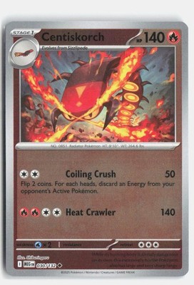 Centiskorch 030/132 Mega Evolution Uncommon Pokemon Reverse Holo NM
