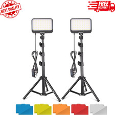 LED Video Light Kit, 2Pcs Dimmable Continuous Portable Photography L...