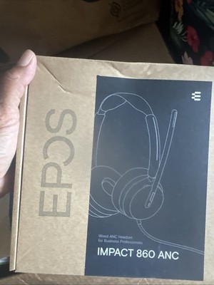 EPOS Impact 860 ANC Headset  Microsoft Teams Noise Cancelation NIB 