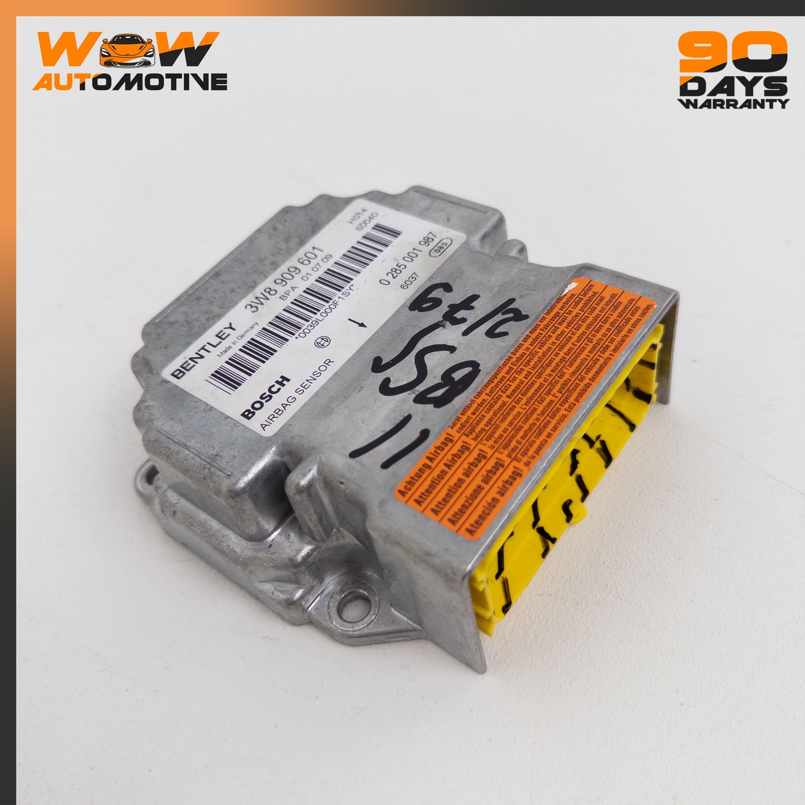 04-13 BENTLEY CONTINENTAL SUPERSPORTS SAFETY SENSOR CRASH CONTROL MODULE OEM