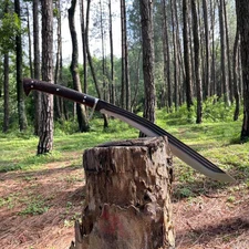Custom Handmade Carbon Steel Blade Survival Kukri Sword | Hunting Sword Camping