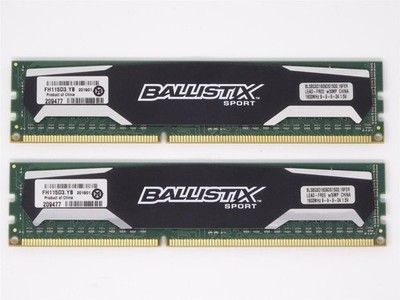 Crucial Ballistix Sport BLS4G3D1609DS100.16FER2 | 8 GB (2x4GB) DDR3 UDIMM RAM