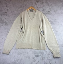 Shetland Lambswool V-Neck Jumper – Size M