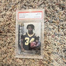 1999 Topps Finest Ricky Williams Rookie w/Coating #158 PSA 9 Saints