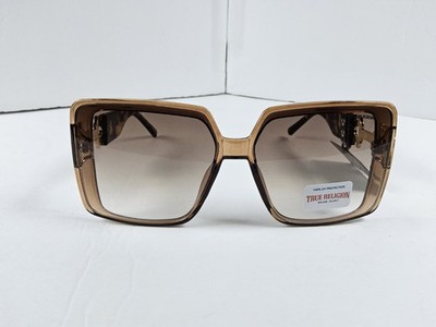 New Original TRUE RELIGION Oversized Square Sunglasses Clear Beige Acetate Gold New Original TRUE RELIGION Oversized Square Sunglasses Clear  main image 2