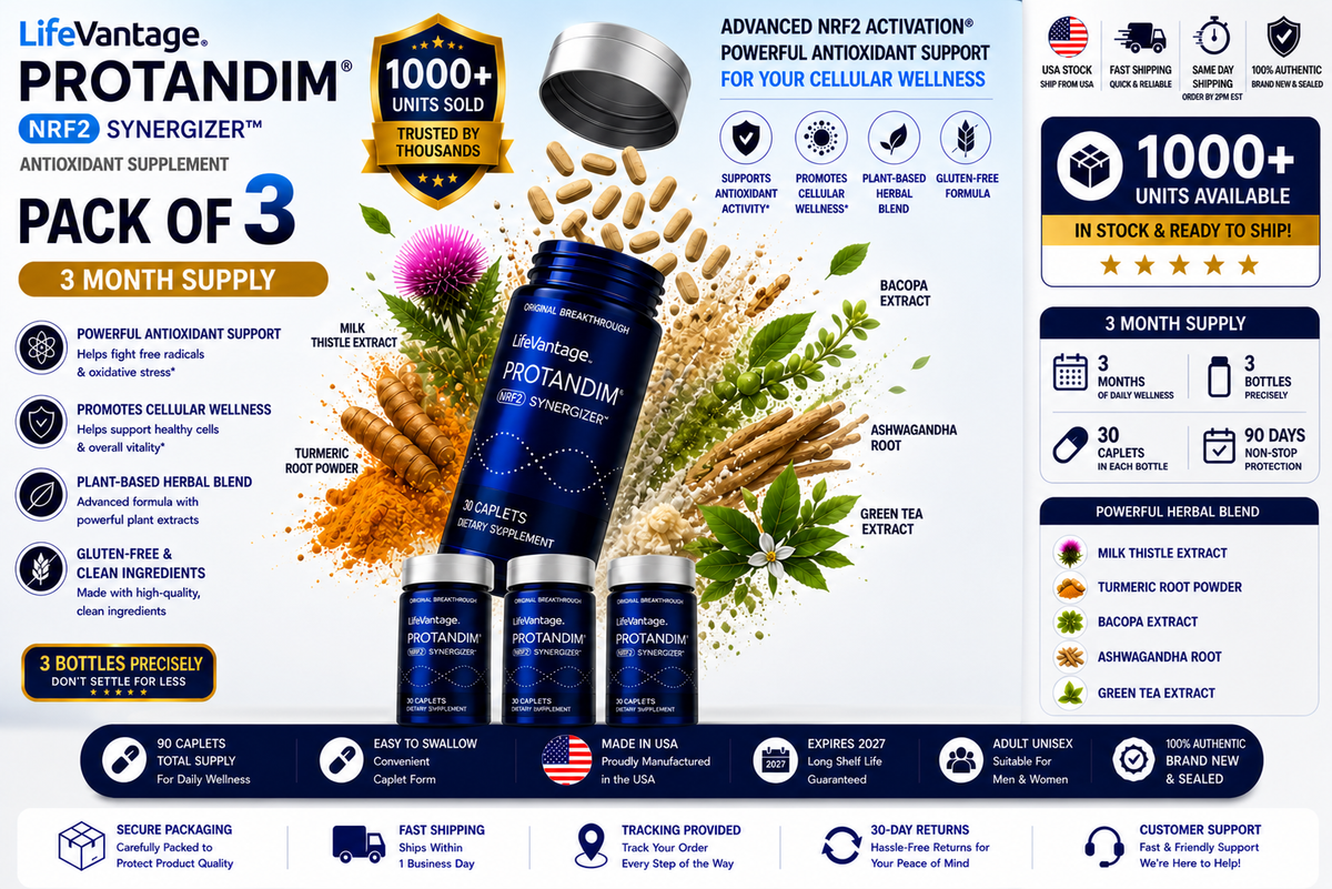 LifeVantage' Protandim NRF2 Synergizer 90 Caplets 3 Pack Sealed | eBay