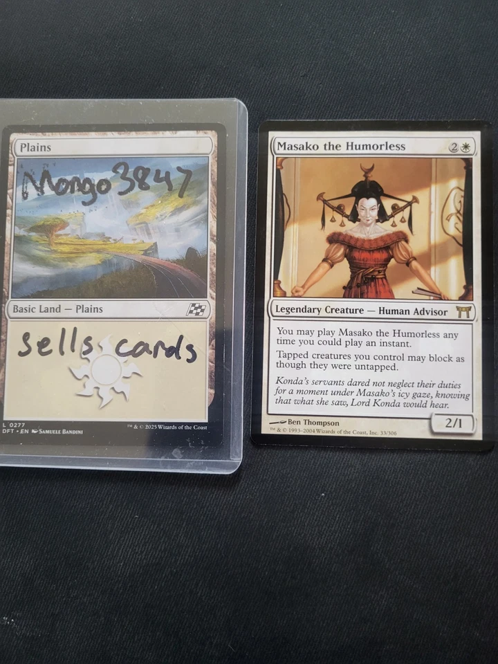 MTG MASAKO THE HUMORLESS EX/NM Champions of Kamigawa Rare - Image 3 of 3