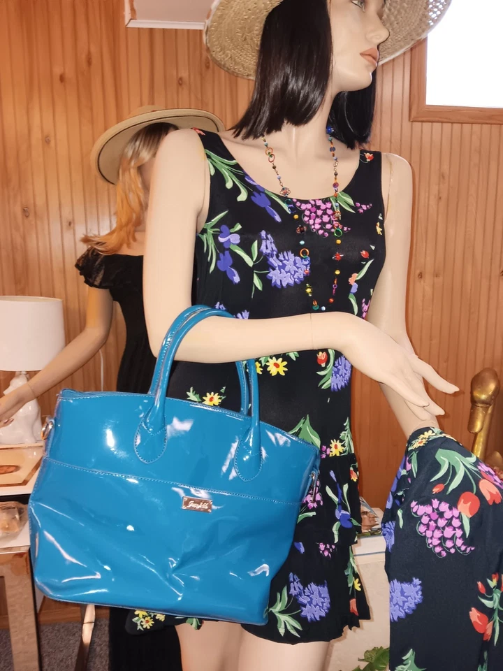 Grace Adele искусственной лакированной кожи сумка с бумажник и плечевой ремень - Изображение 2 из 4