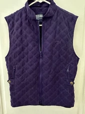 Women’s Large Purple Riding Sport Quilted Horseback Riding Vest