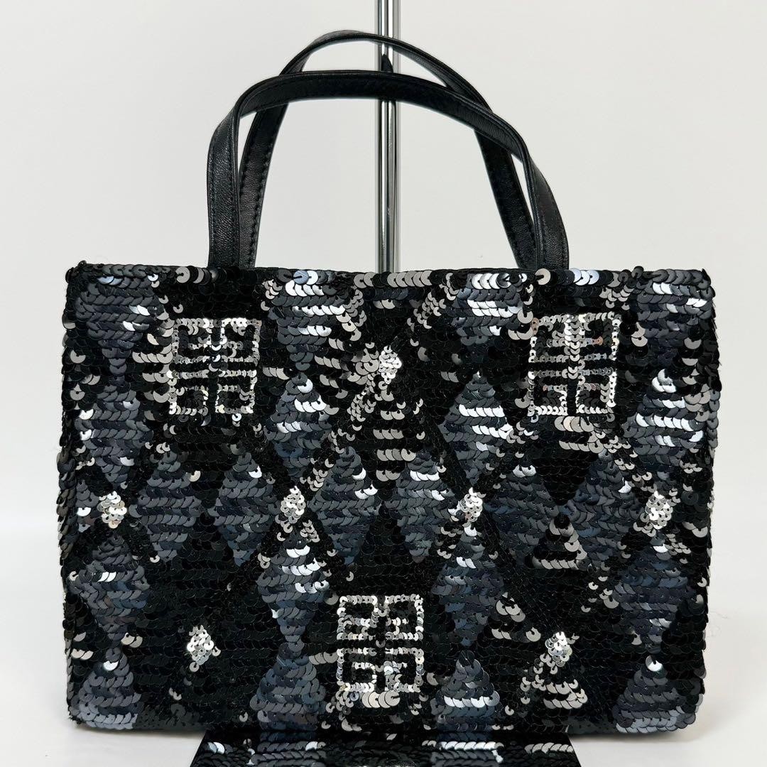 Givenchy Black Sequin Mini Handbag, Authentic, Ne… - image 2