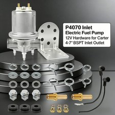 P4070 Electric Fuel Pump 12v Hardware For Carter 4-7 Psi 14 Bspt Inlet Outlet P4070 Electric Fuel Pump 12v Hardware For Carter 4-7 Psi 14 Bspt Inlet Outlet