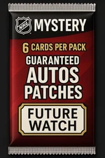 NHL 6 Card Mystery Pack Guaranteed Hits (Auto, Patch, Numbered, YG Future Watch)