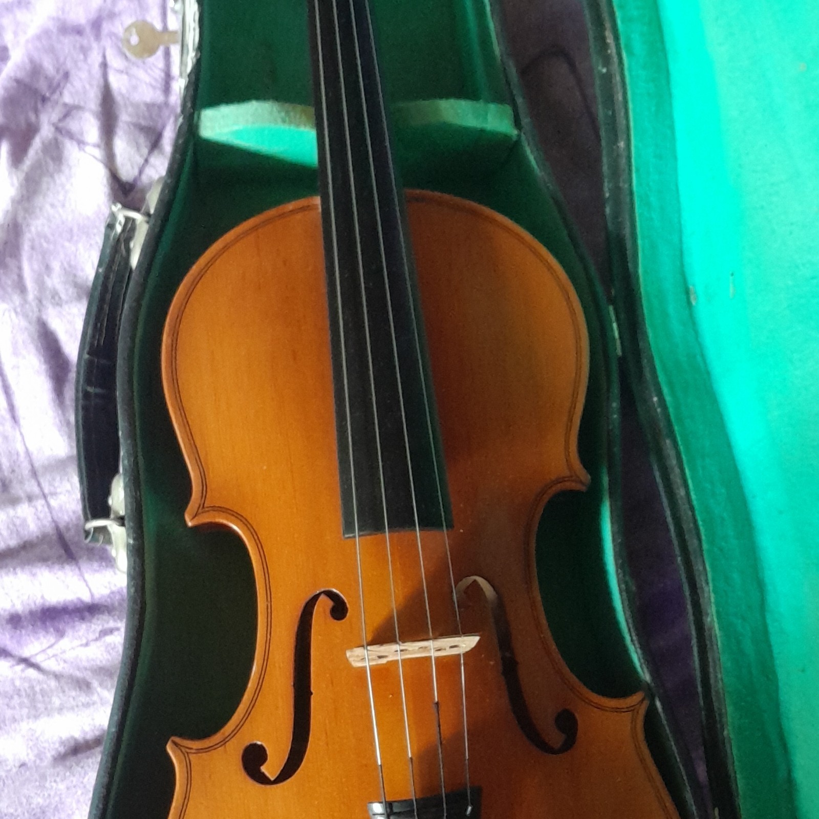 Lark Violino acustico 4/4 per principianti con custodia rigida