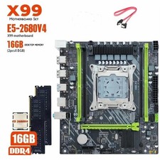 X99 Gaming Motherboard Bundle with Intel Xeon E5 2680 V4 & DDR4 16GB  (2*8GB)