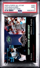 2003 eTopps All-Star ALBERT PUJOLS ICHIRO Top Vote Getters AS1 PSA 9 MINT POP 12