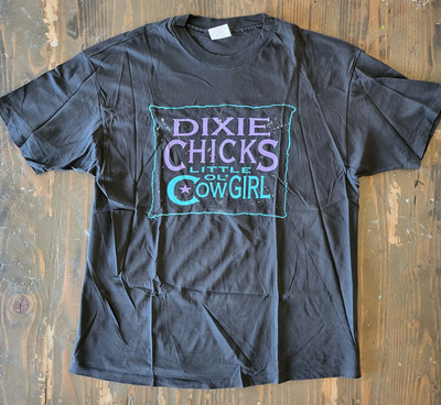 VNTG XL Dixie Chicks Band Little Ol Cowgirl Single Stitch Tour Promo Tee T Shirt