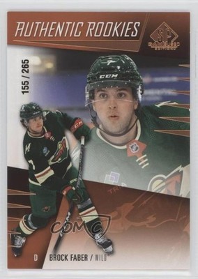 2023 SP Game Used Authentic Rookies Bronze /265 Brock Faber #238 Rookie RC 1tj3