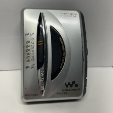 SONY Walkman WM-FX195 Cassette Player  AM/FM Radio New Belt  Works  Cleaned 