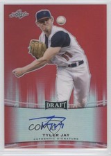 2015 Leaf Metal Draft Red Prismatic 2/5 Tyler Jay #BA-TJ1 Auto s6v