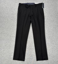 Tommy Hilfiger Dress Pants Mens 36x32 Black Redmond Performance Stretch City NEW