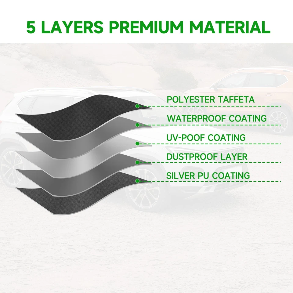 Cubierta de camioneta impermeable universal para todo tipo de clima para Chevrolet S10 1982-2004 Foto 3 de 4