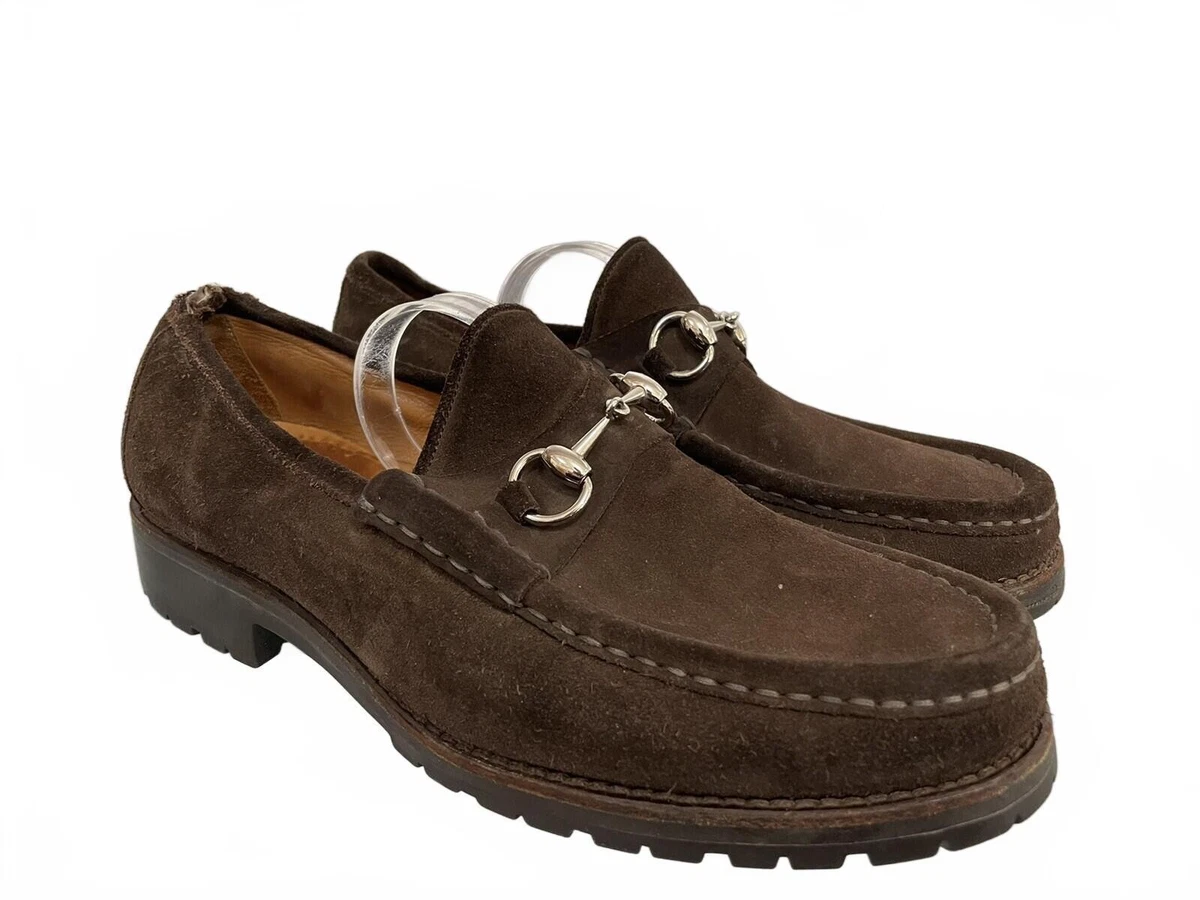 Gucci Suede Brown Dress Shoes for Men for sale | eBay