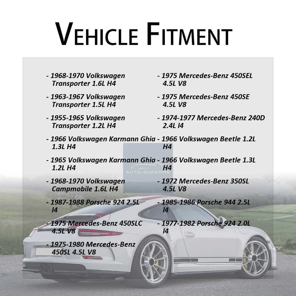 Linha de mangueira de freio Raybestos dianteira 2x para 1966 Volkswagen Karmann Ghia 1.3L - Imagem 2 de 4