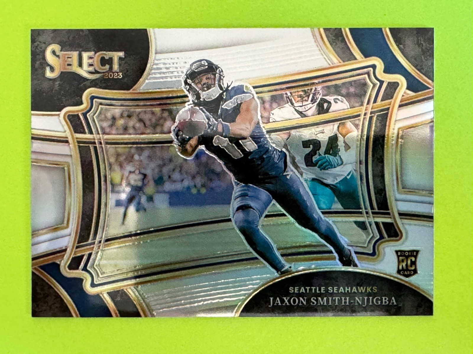 Jaxon Smith-Njigba 2023 Panini Select Silver Prizm Field Level #385 RC Rookie
