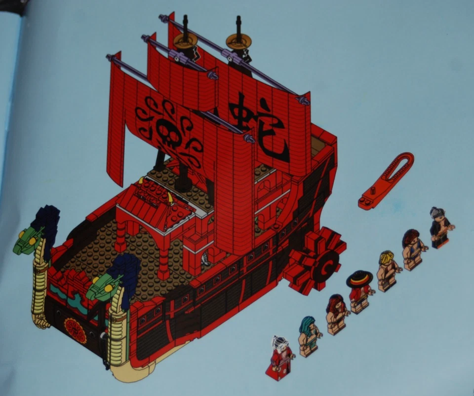 One Piece  BOA SNAKE GALLEON KUJA Pirate Ship Building Blocks Puzzle Toys Gifts - Image 3 of 4