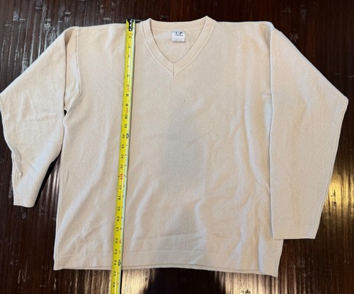 C.P. Company V-neck Sweater Beige-Large