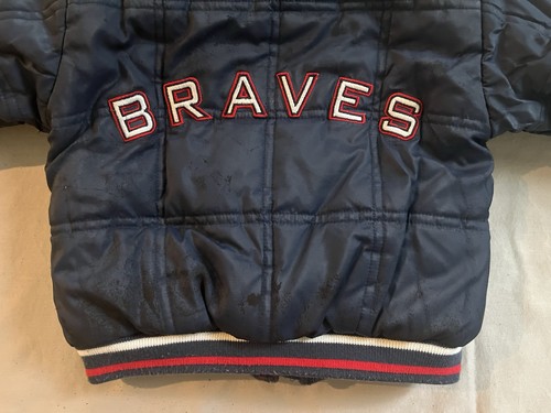 Vintage Atlanta Braves Reversible Jacket Toddler Coat MLB - Picture 19 of 23