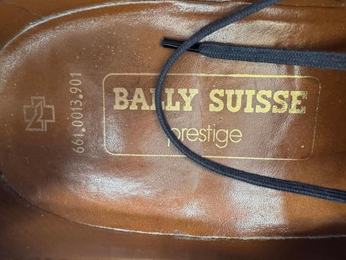 Bally Suisse Prestige schwarze Leder Oxford Schuhe Größe 8 - Bild 5 von 7