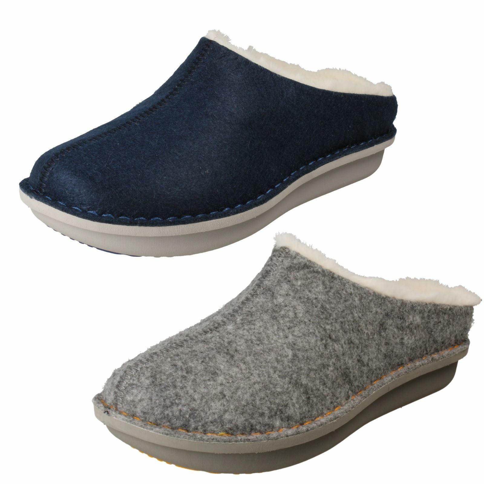 Ladies Clarks' Cloud Stepper Mule Slippers - Step FlowClog | eBay