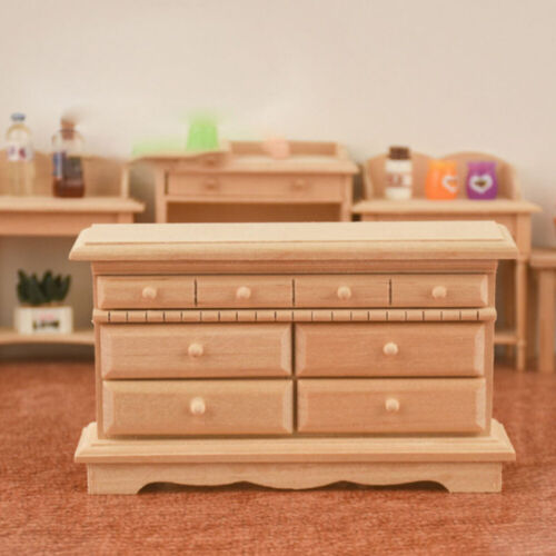 Small Cabinet Furniture Wood Miniature Model Miniature Cabinet Figurines - Picture 8 of 12