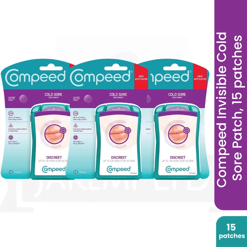 Paquete de 3 parches Compeed para herpes labial de 15 Foto 2 de 4